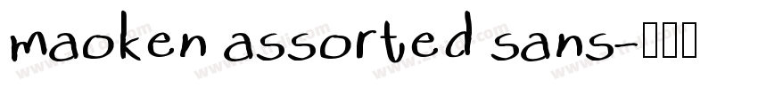 maoken assorted sans字体转换